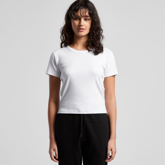 Women's  Organic Rib Baby Tee 4074