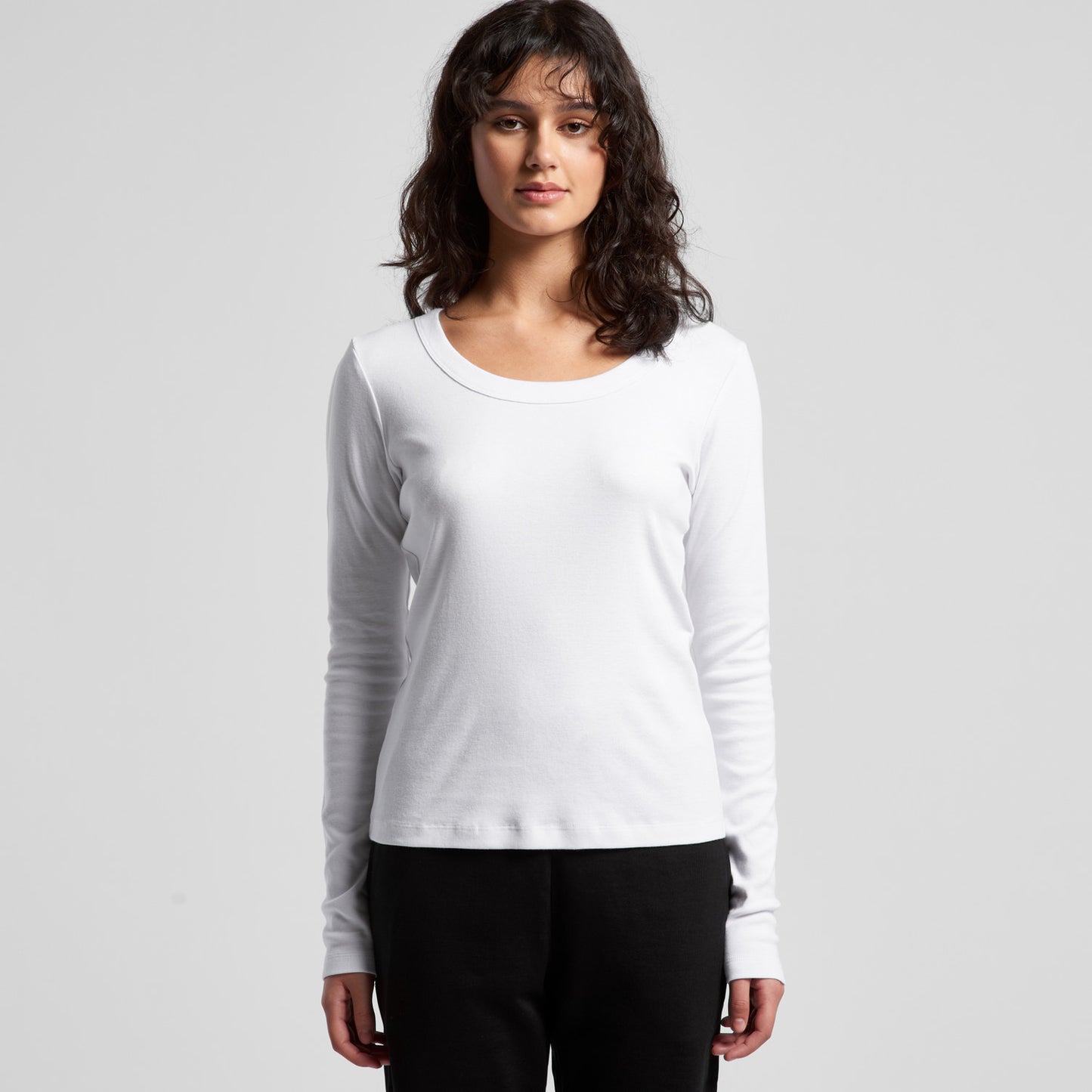 Women's  Organic Rib L/S Tee - 4075
