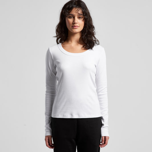 Women's  Organic Rib L/S Tee - 4075