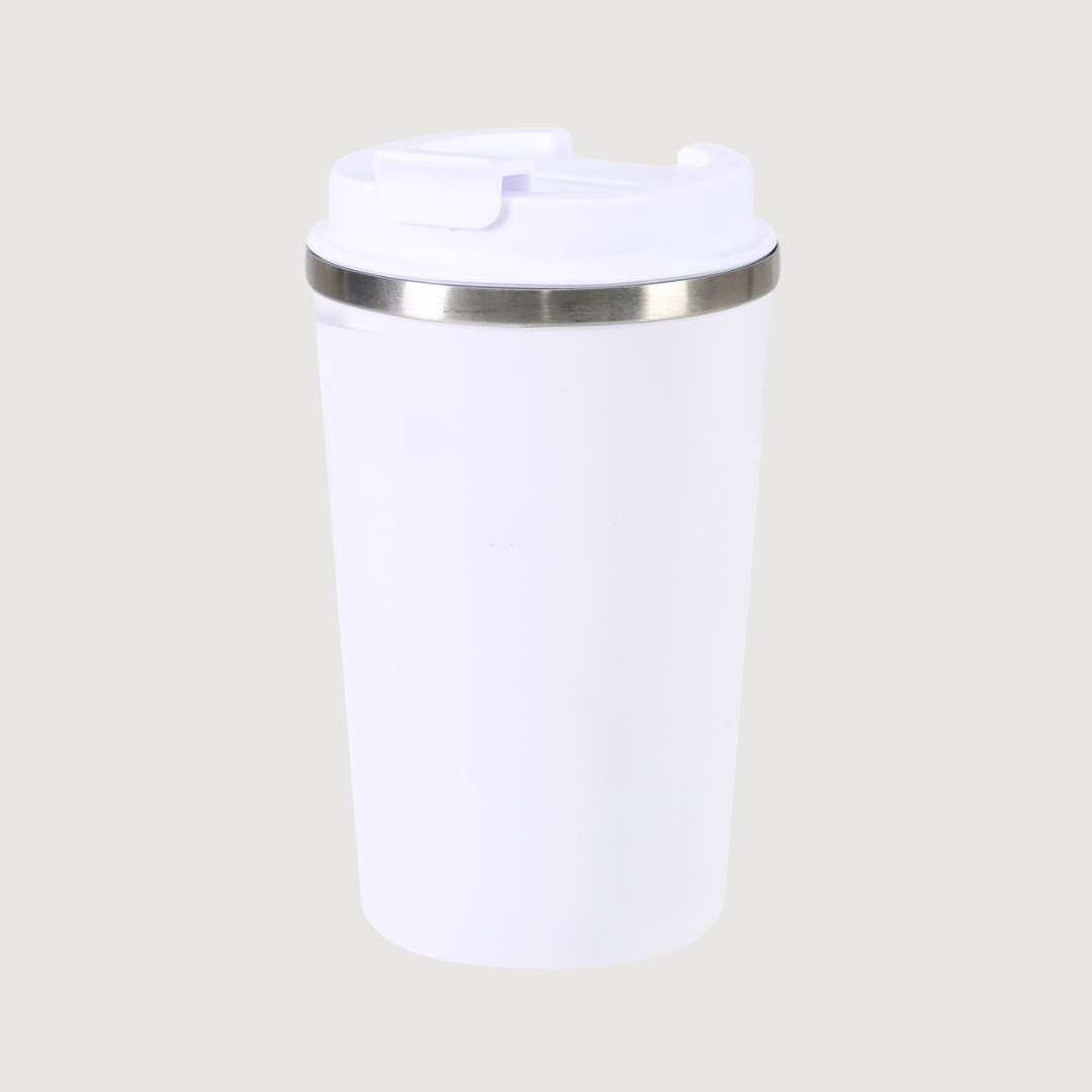 DOUBLE WALL VACUUM STAINLESS STEEL COFFEE MUG - 350ml