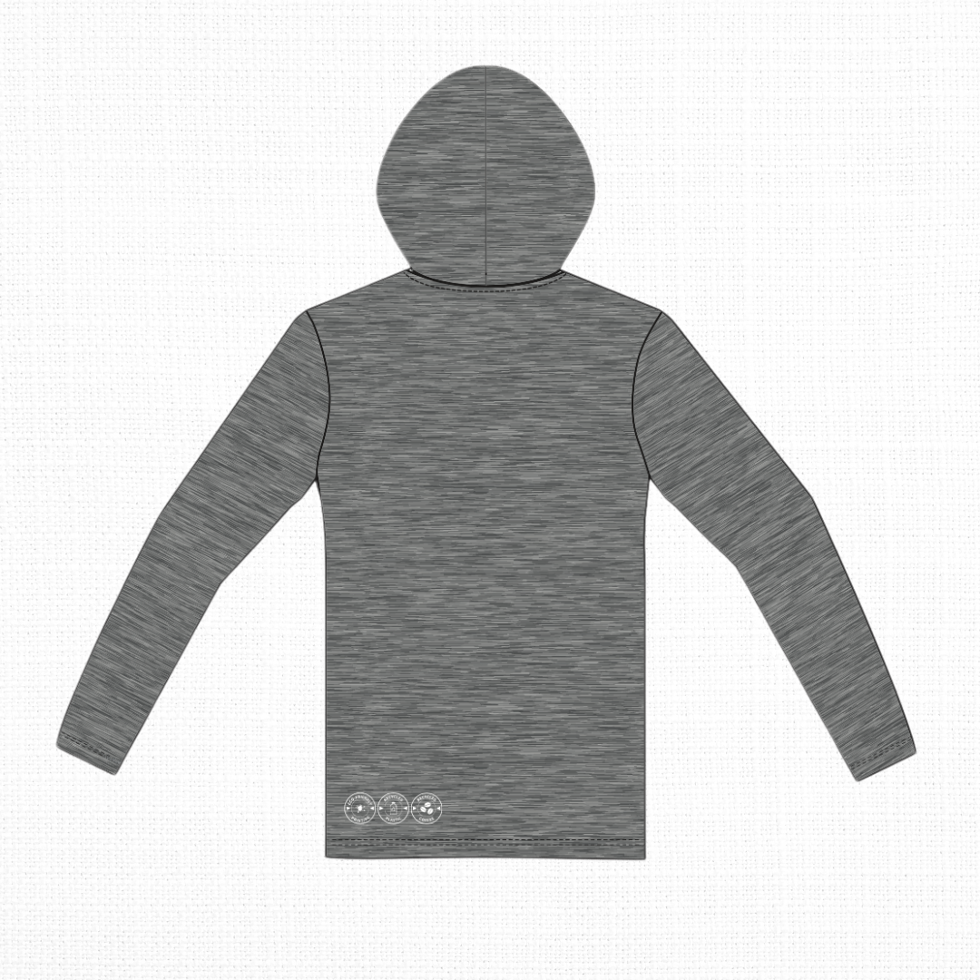 Hooded Tech Tee | Recycled Ground Coffee Polyester LUCK•E