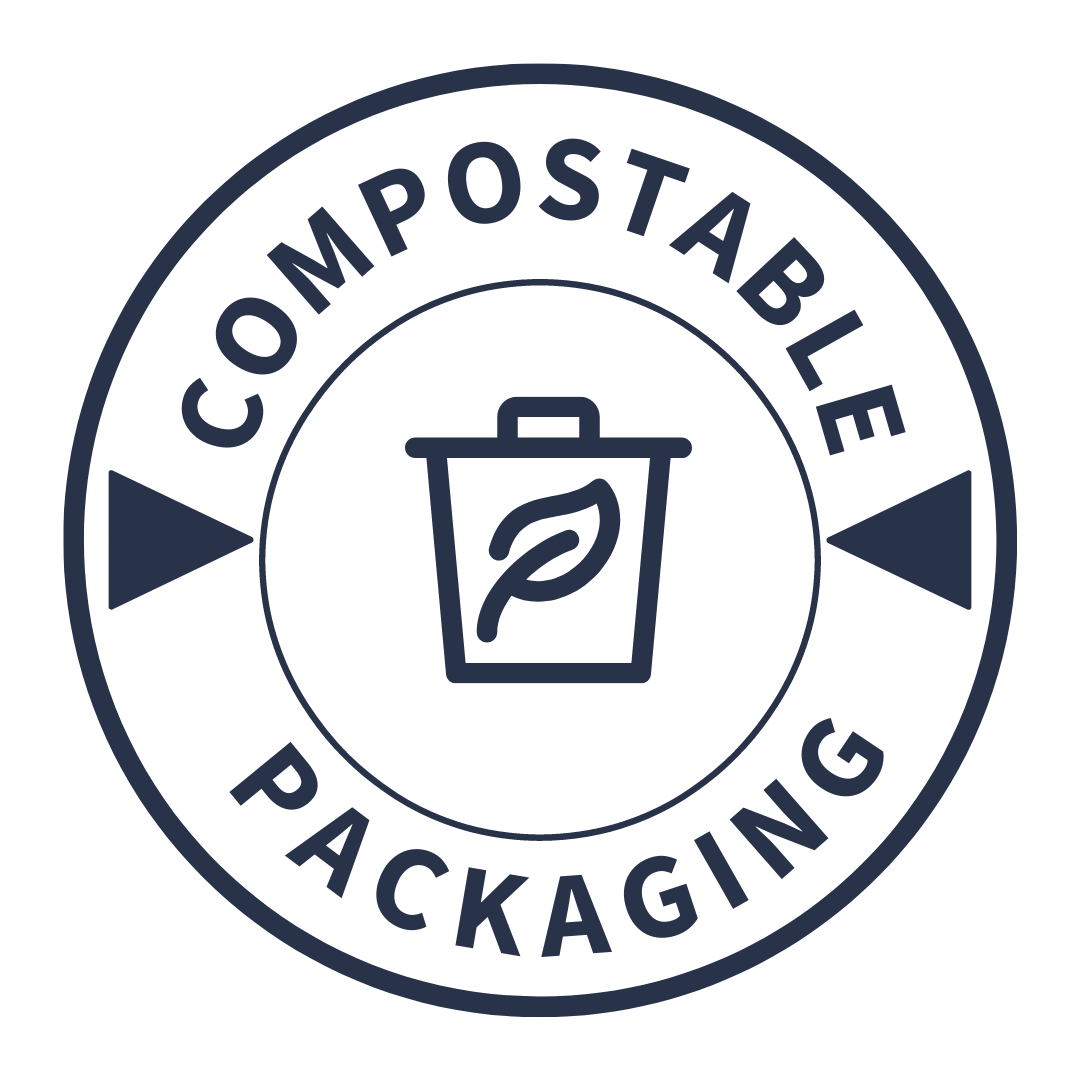 LUCKE Compostable packaging badge